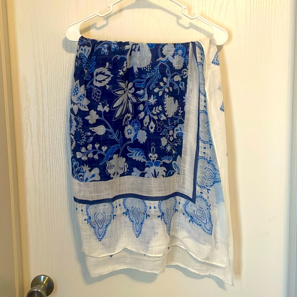 Floral Blue Sarong